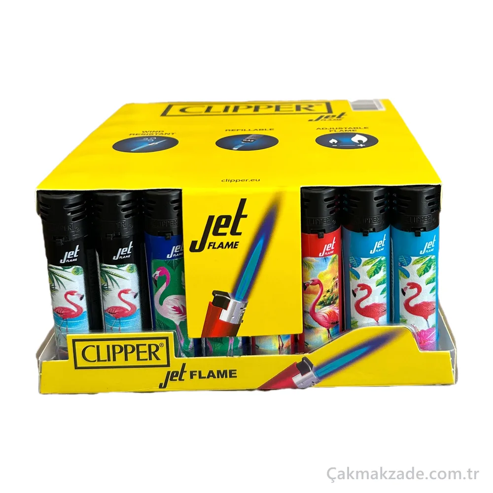 Clipper Jet Flame Flamingo Çakmak — toptan çakmak