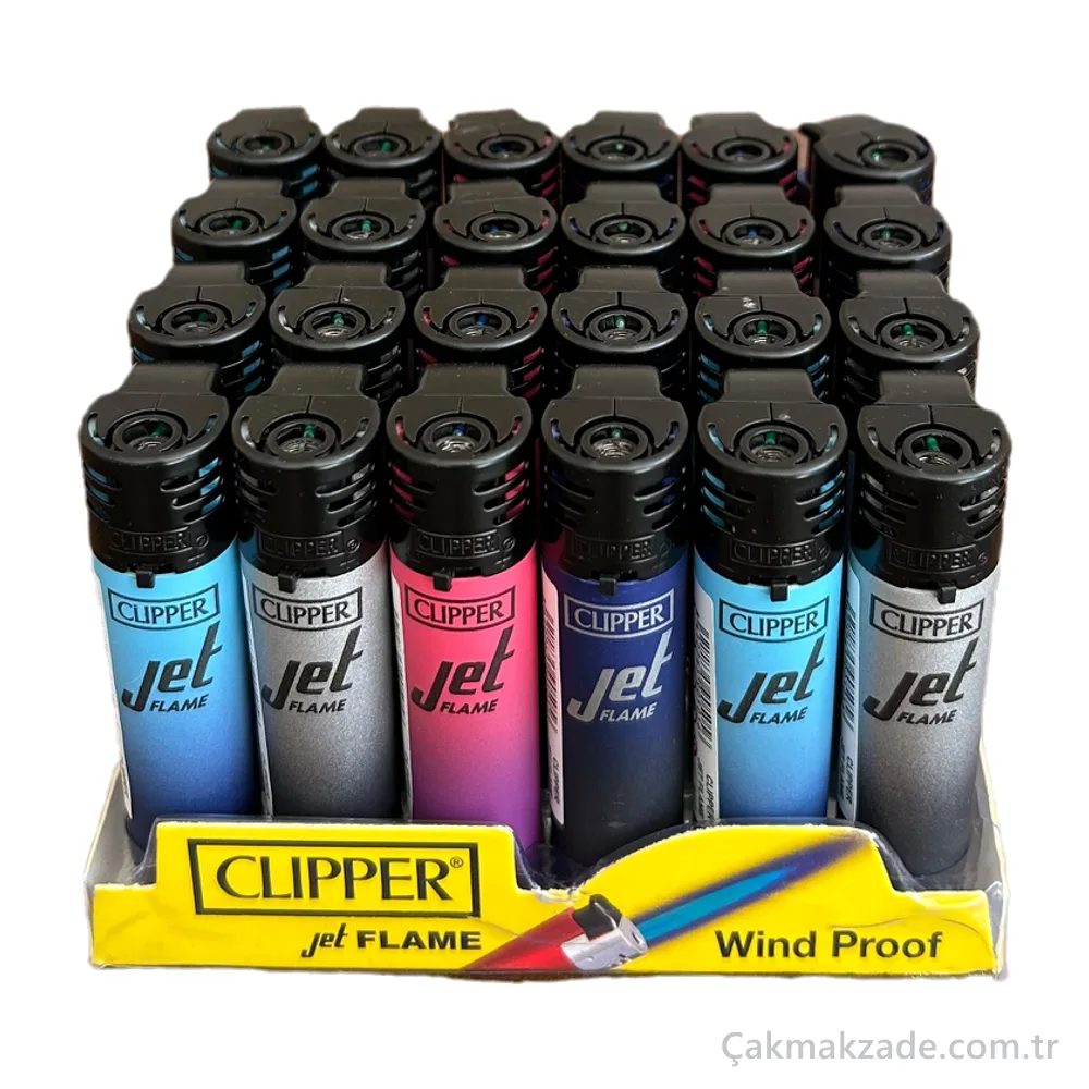 Clipper Jet Flame Wind Proof Gradyan Çakmak — toptan çakmak (görsel 2)