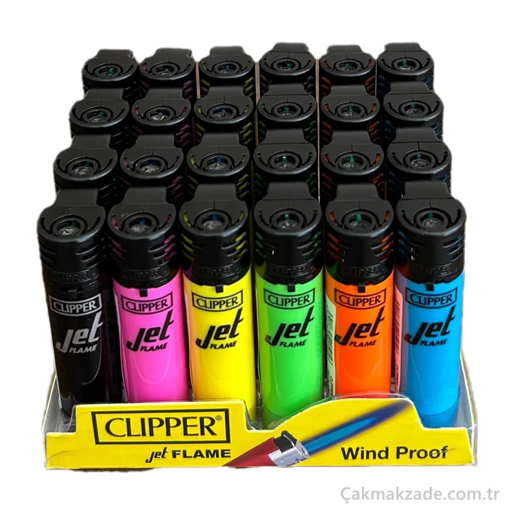 Clipper Jet Flame Wind Proof Neon Çakmak — toptan çakmak (görsel 2)