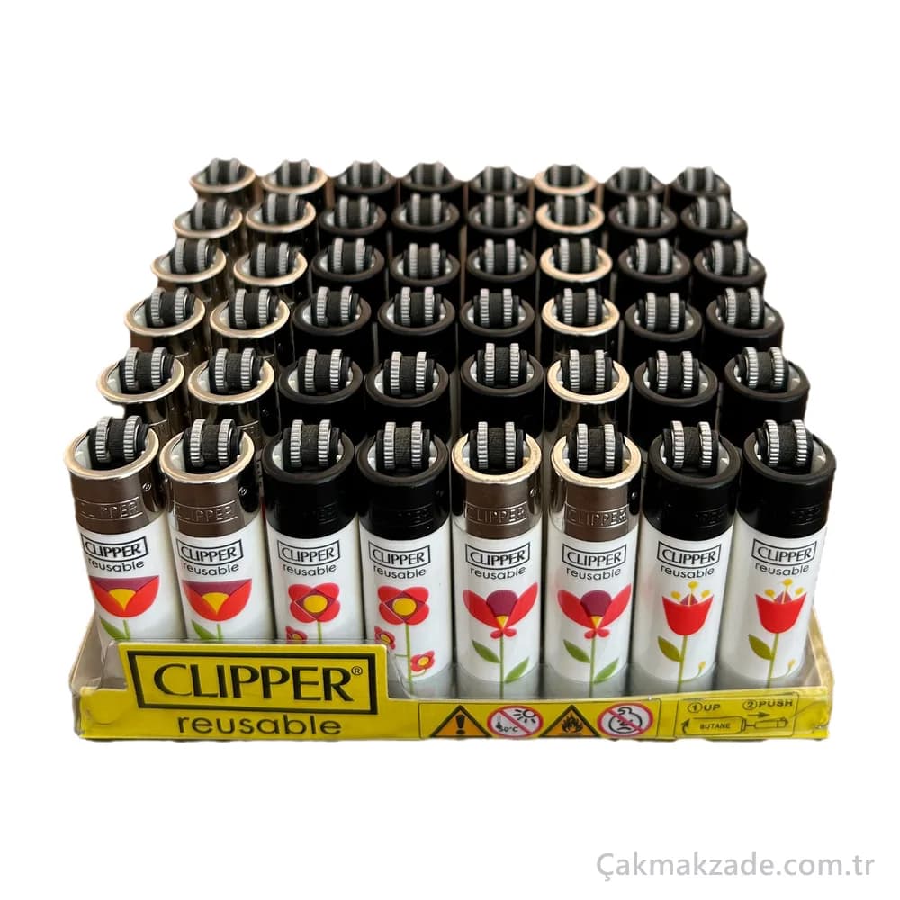 Clipper Lale ve Çiçek Çakmak — toptan çakmak (görsel 2)