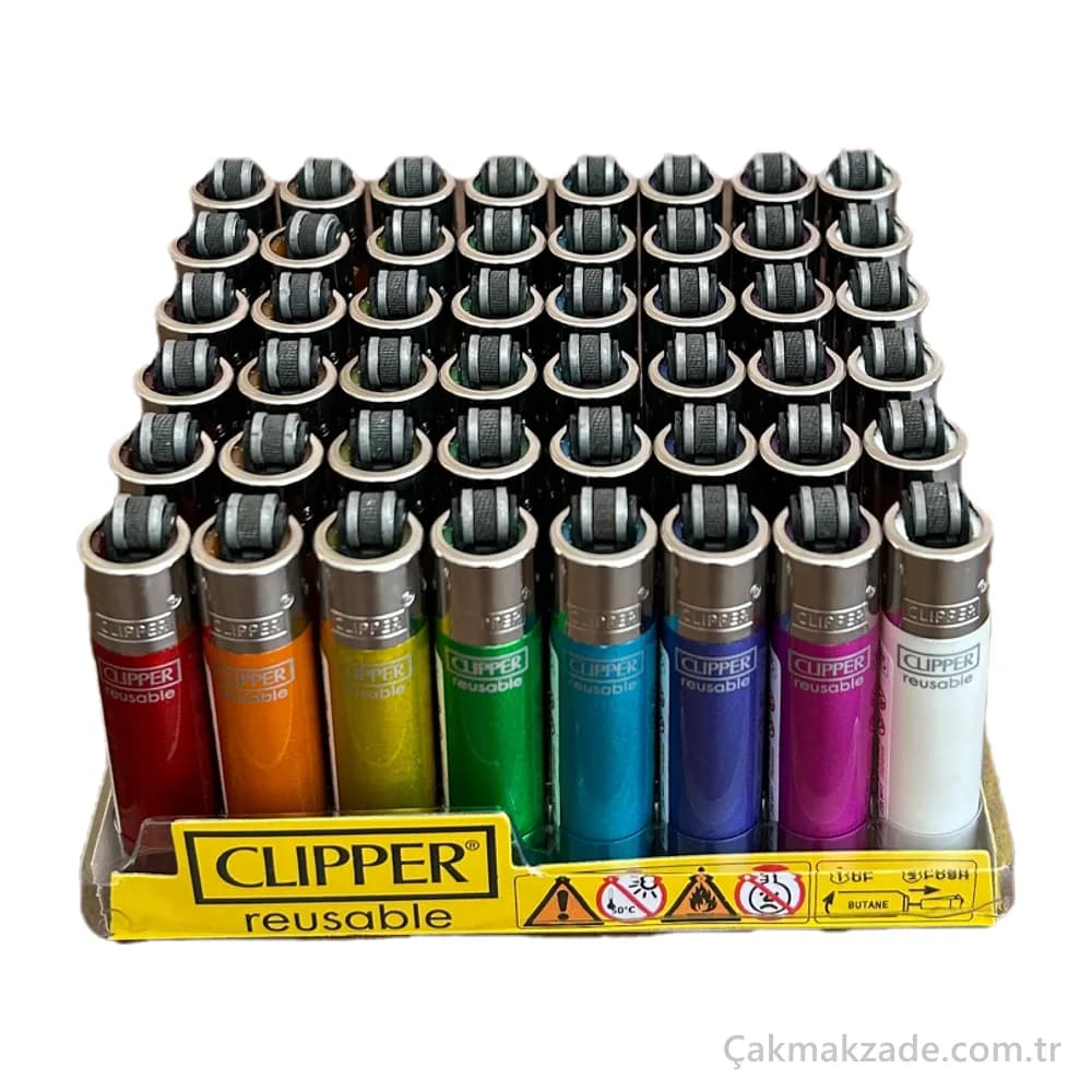 Clipper Micro Metalik Gökkuşağı Çakmak — toptan çakmak (görsel 2)