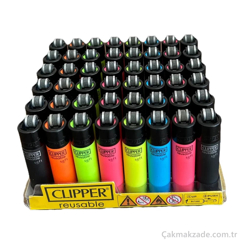 Clipper Micro Neon Soft Çakmak — toptan çakmak (görsel 2)