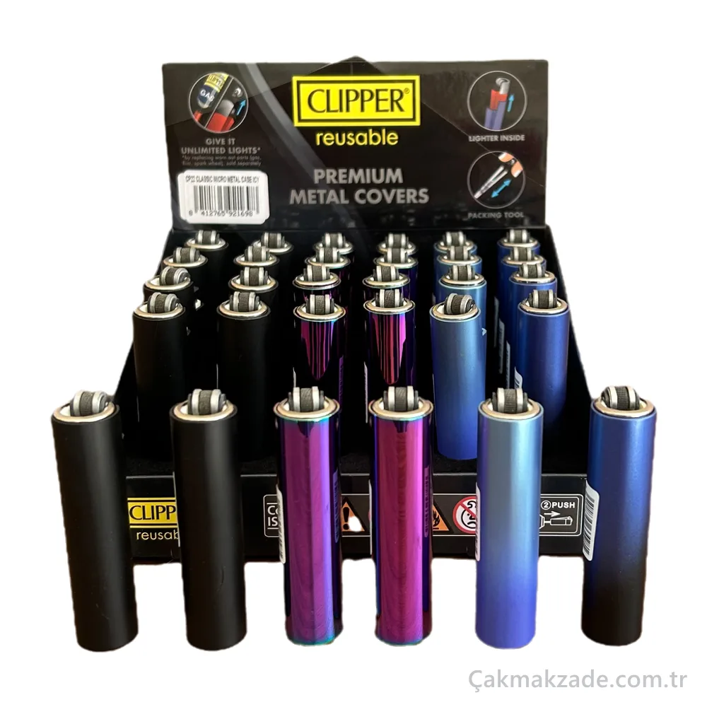 Clipper Premium Metal Covers Metal Kılıf — toptan çakmak (görsel 2)