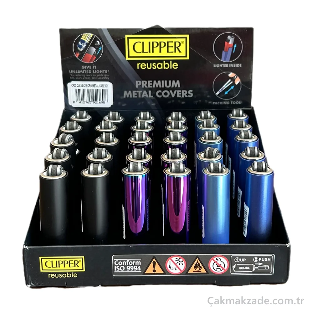 Clipper Premium Metal Covers Metal Kılıf — toptan çakmak (görsel 3)
