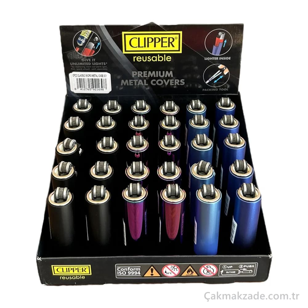 Clipper Premium Metal Covers Metal Kılıf — toptan çakmak (görsel 5)