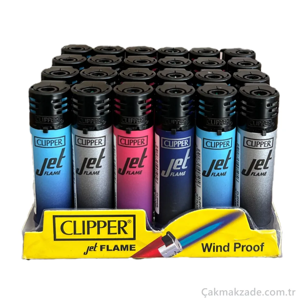 Clipper Jet Flame Wind Proof Gradyan Çakmak — toptan çakmak