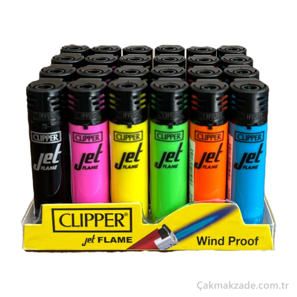 Clipper Jet Flame Wind Proof Neon Çakmak — toptan çakmak